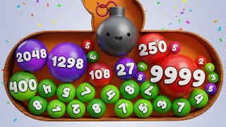 DIGS & BALLS 🪨⚽ | Sand Balls 2048 & Dig 2048 Puzzle | Level Up! Satisfying ASMR Math Gameplay screenshot 3