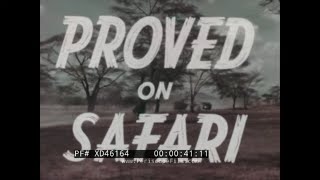 「サファリで証明」1964 ウィンチェスター銃器プロモーション フィルム、アフリカン サファリ & ビッグ ゲーム ハント ガン XD46164 screenshot 4
