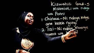 Gredi 5 Kiswahili Mwalimu Rehema - Msamiati wa ndege wa Porini