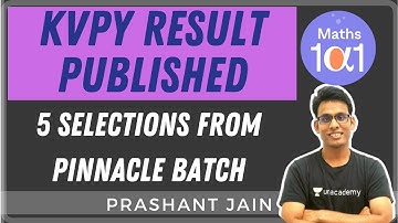 KVPY 2021 Result Declared | Maths 101 | Prashant Jain