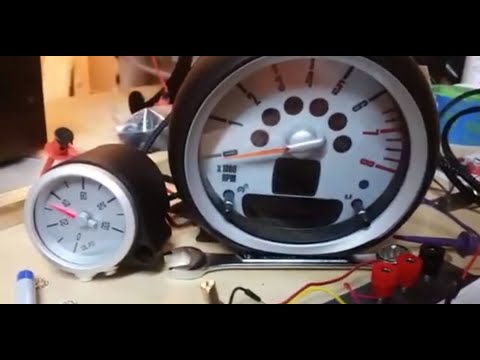 Part 3 - Installing and wiring the oil pressure and water temp gauges in 2009 R56 Mini Cooper