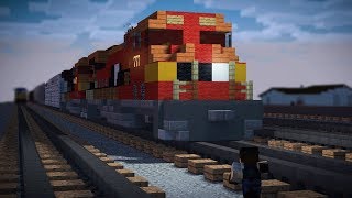 ⁣Minecraft Unstoppable Train Animation The Movie