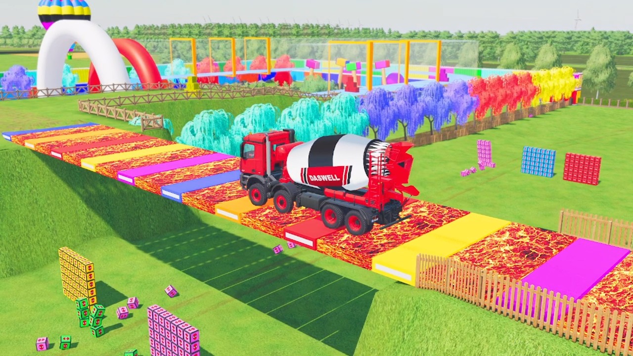 TRANSPORT OF COLORS ! NEW MIXER TRUCKS TRANSPORT! Farming Simulator 22