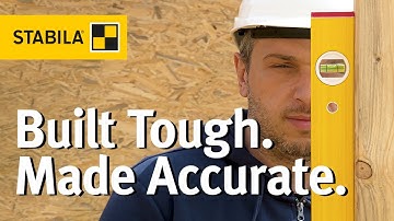 STABILA Spirit Level Series 80 AS: Tough. Exact. Made in Germany.
