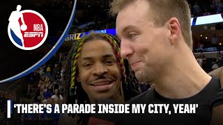 Ja Interrupts Kennards Interview To Tell Him Theres A Parade Inside My City, Yeah Nba On Espn