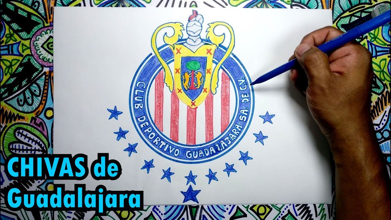 Aprende a dibujar el escudo de Chivas de Guadalajara de Mexico - thptnganamst.edu.vn