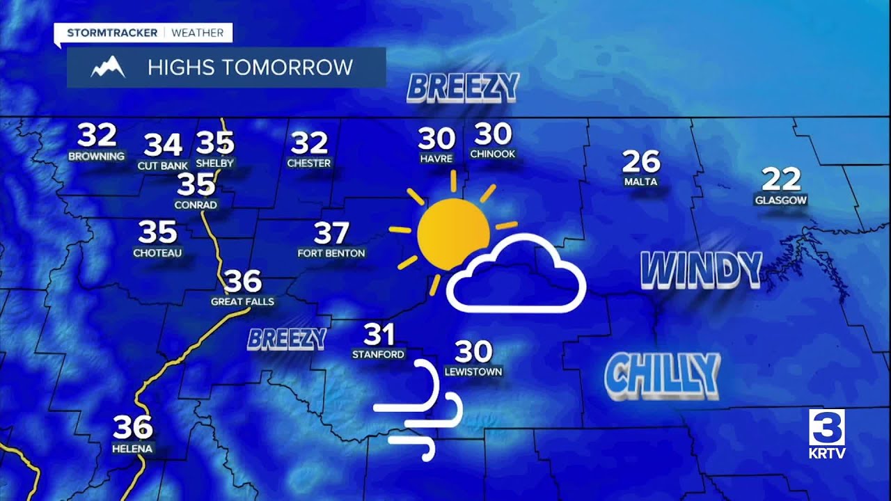 Partly cloudy and chilly with gusty winds east of I-15 on Friday - YouTube
