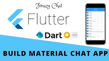 Flutter - Build Material Chat App | Frenzy Chat For Android & iOS | Design