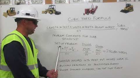 Cubic Yard Formula by Operator Phenecie