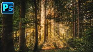 Create Stunning Sun Rays Effect in Photoshop | Easy Light Beam Tutorial