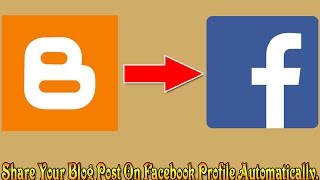 How to share blog post on facebook profile automatically