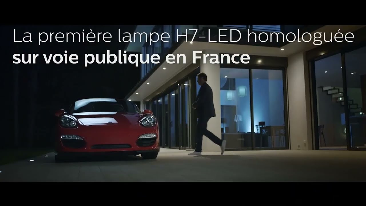 PHILIPS ULTINON PRO6001 LED - Première ampoule pour éclairage avant H7-LED  homologuée pour la France 