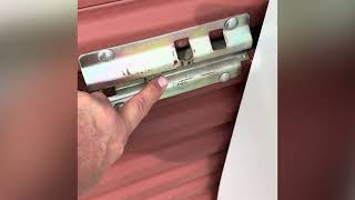 How to open a self storage unit door with a disc lock.