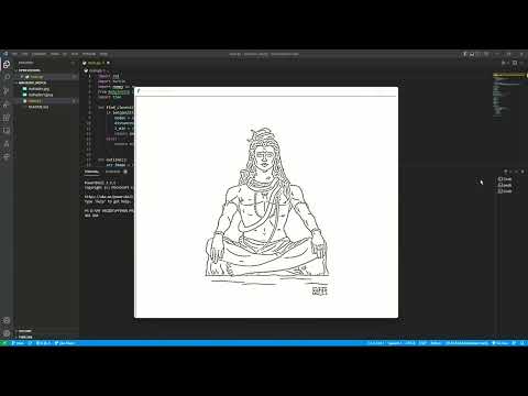 Mahadev Sketch Using Python
