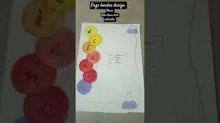Hindi, english, maths, science, social science page border design #art#craft#ideas#shorts