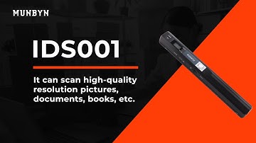 MUNBYN IDS001 can scan high-quality resolution pictures, documents, books, etc.