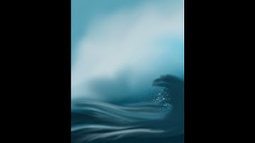 How to draw  sea wave on Infinit painter
