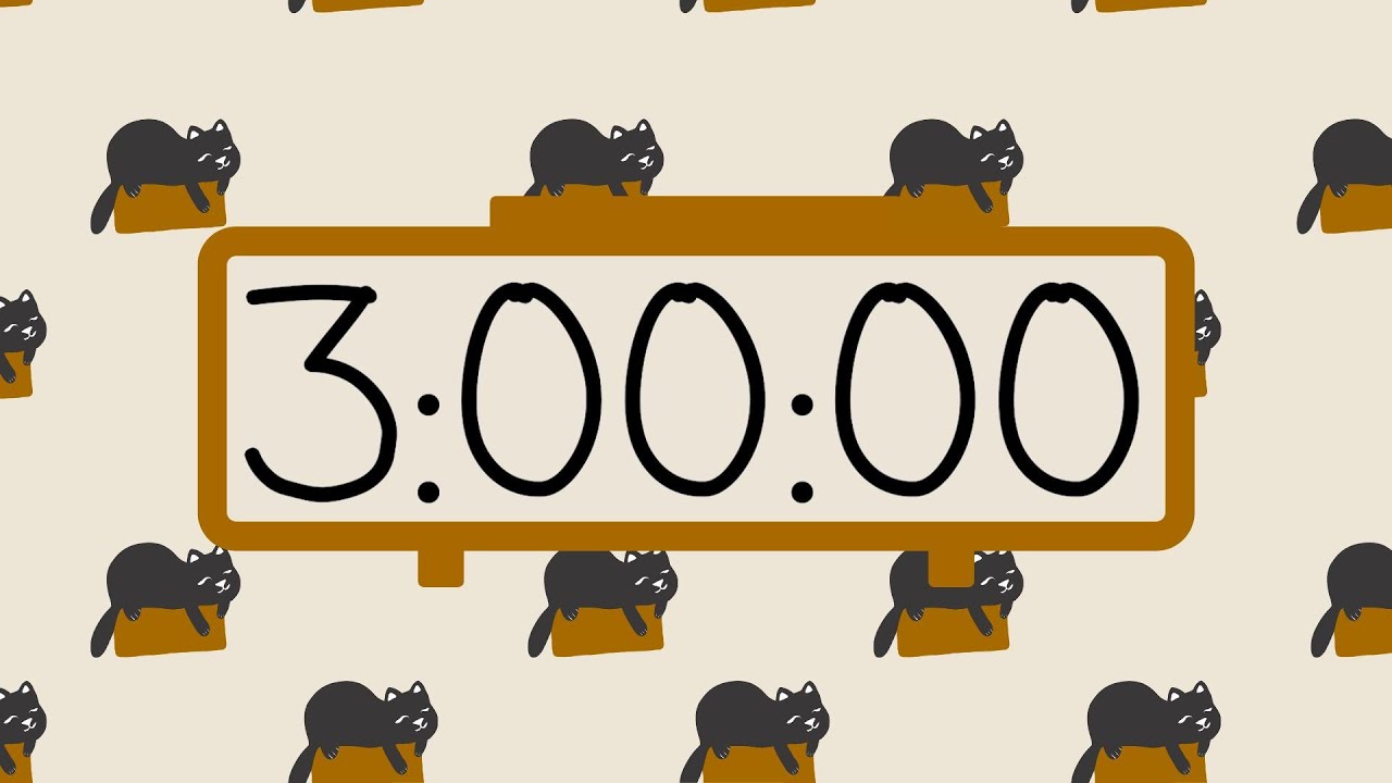 ⏳ 3-Hour Countdown Timer – Simple Beeps 🎯 | Stay Focused & Get Things ...