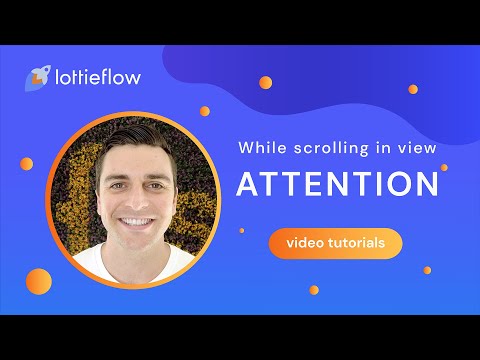 Lottie attention icon - While scrolling - Webflow Interactions tutorial