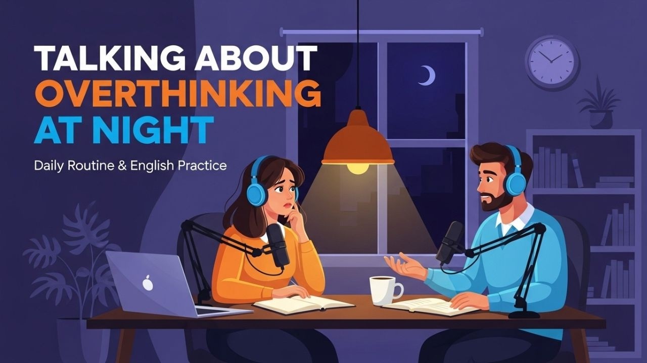 Talking About Overthinking at Night | Improve Your English with Real Conversations