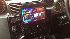Land Rover Defender NZ502E- Sat Nav Flip Out Clarion Single Din Fitting- Car Audio Centre Nottingham 
