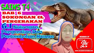 PART 1 | BAB 6.1 : SOKONGAN,PERGERAKAN & PERTUMBUHAN HAIWAN | SAINS TING. 4