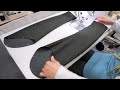 How to sew a Sleeve of a Hooded Melton Wool Coat - Full Lining -