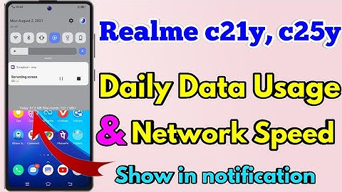 How To Show Daily Data Usage In Realme c21y | Realme c25y Data Usage Setting