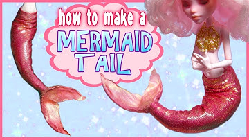 "SERENITY" ~ Mermaid Doll Tutorial 🌊 How to make a poseable tail!