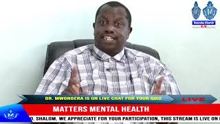 Matters Concerning Mental Healthiness;  Ruaraka Youth Ministry One on One Conversation 20-6- 2020