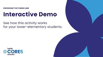Interactive Demo Video Core5 Lower Elementary Activity Example