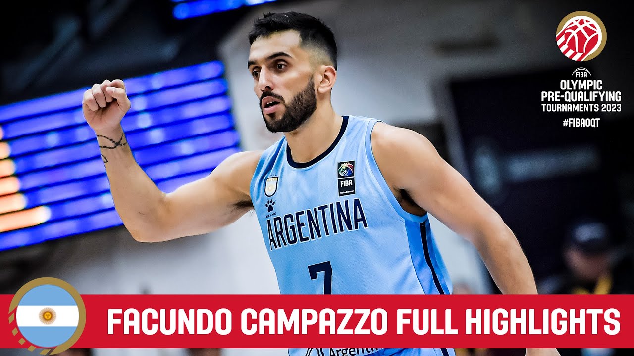 Facundo Campazzo | ARG | Full Highlights from FIBA Olympic Pre-Qualifying Tournament 2023 Argentina