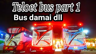 Telolet bus || bus Damai dan kawan kawan || bus
