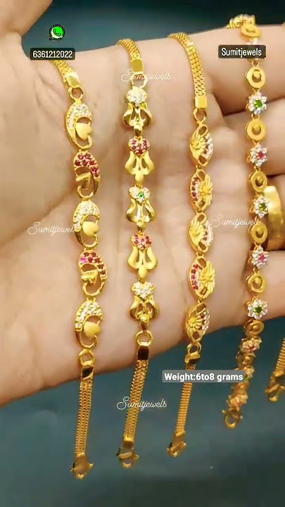 👌only 6 grams gold bracelets collections/ latest gold women's bracelet design's/fancy bracelets