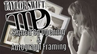 Taylor Swift The Tortured Poets Department Signed CD Opening & TTPD Autograph Framing! 