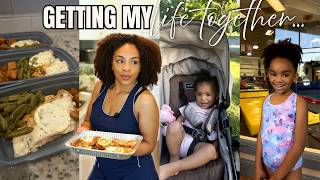 BUSY Productive day as a MOM of 3 + wife | meal prepping, juicing, grocery run, gymnastics