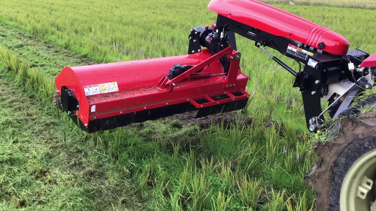 KOBASHI OFFSET MOWER トラクター　オフセットモア オフセットモア - YouTube