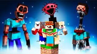 ¡Minecraft PERO en 1 BLOQUE DE TERROR! 😱💀 SILVIOGAMER MINECRAFT PERO