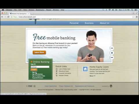 Altoona First Savings Bank Online Banking Login Instructions