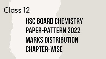 HSC board Chemistry paperpattern 2022 marks distribution chapterwise #hsc_2022 #techniyojan #shorts