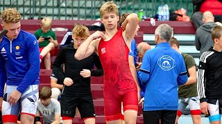 U17 M. Abilon (EST) vs T. Väärtnõu (EST) 60kg. Youth boys greco-roman wrestling Estonia.