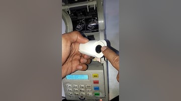 Changing paper roll of Billing machine