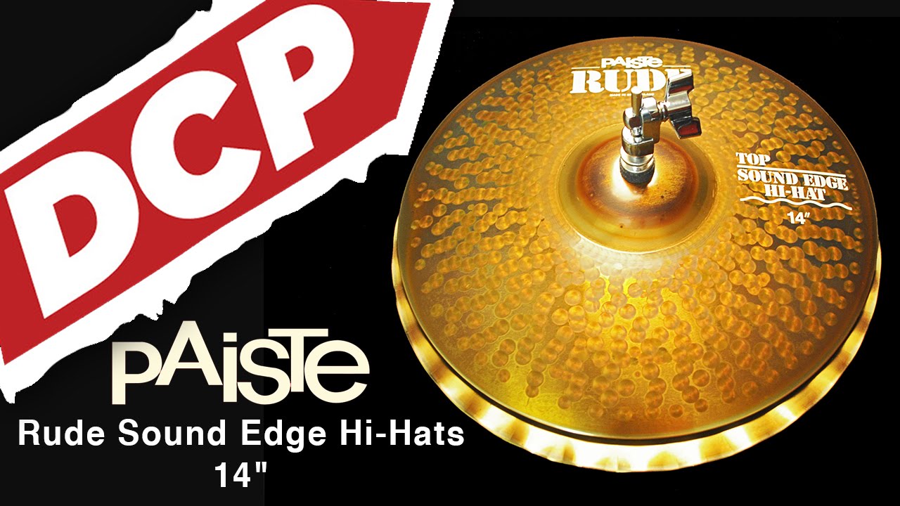 Paiste Rude Sound Edge Hi Hat Cymbals 14