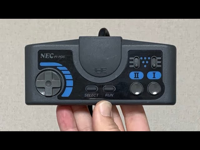 Manette Originale NEC PC Engine PI-PD8 Core Grafx II - Câble 1m - Occasion Fonctionne