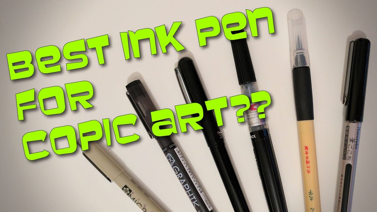 Best Line Art Pen for Copic or Alcohol Markers? YouTube
