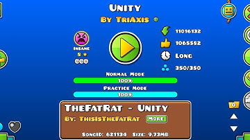 Unity 100% All Coins By TriAxis (Insane 8) | Geometry Dash