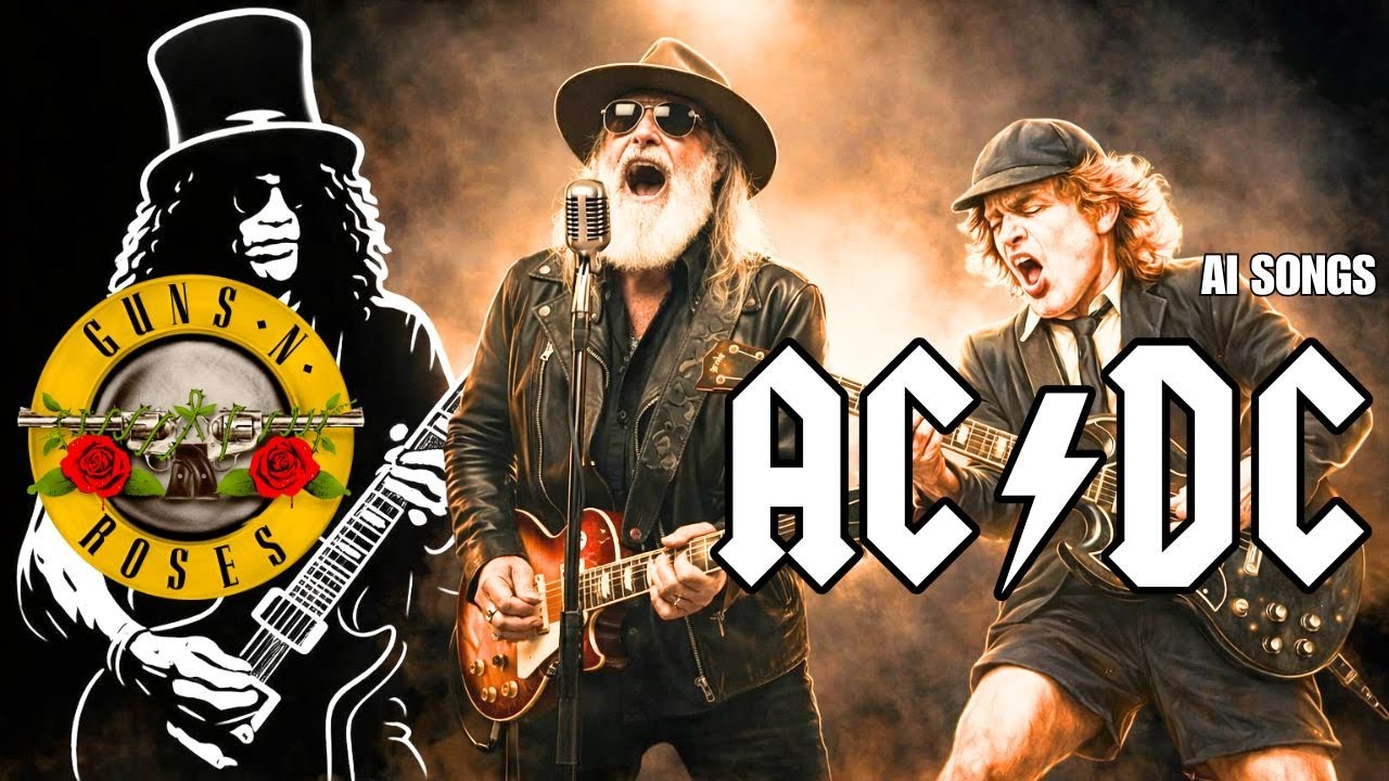 AC/DC, Led Zeppelin, & Guns N’ Roses – Classic Hard Rock with Earth-Shaking Riffs - AI Tracks