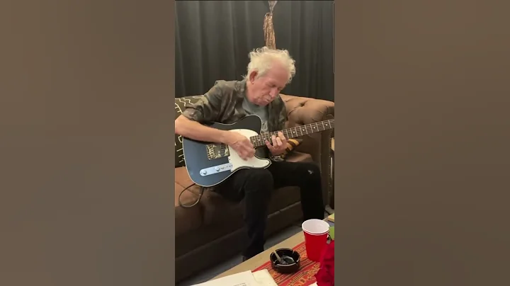 Keith Richards plays Before They Make Me Run backs...
