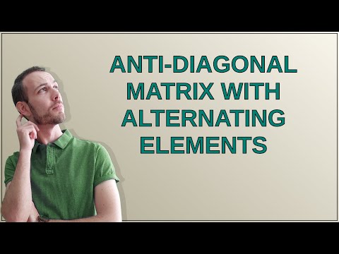 Mathematica: Anti-diagonal matrix with alternating elements