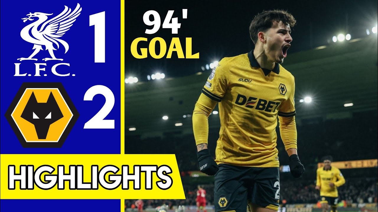 Liverpool vs Wolverhampton 1-2 Highlights &  goals• Salah •Andrei Neto goal | premier league 